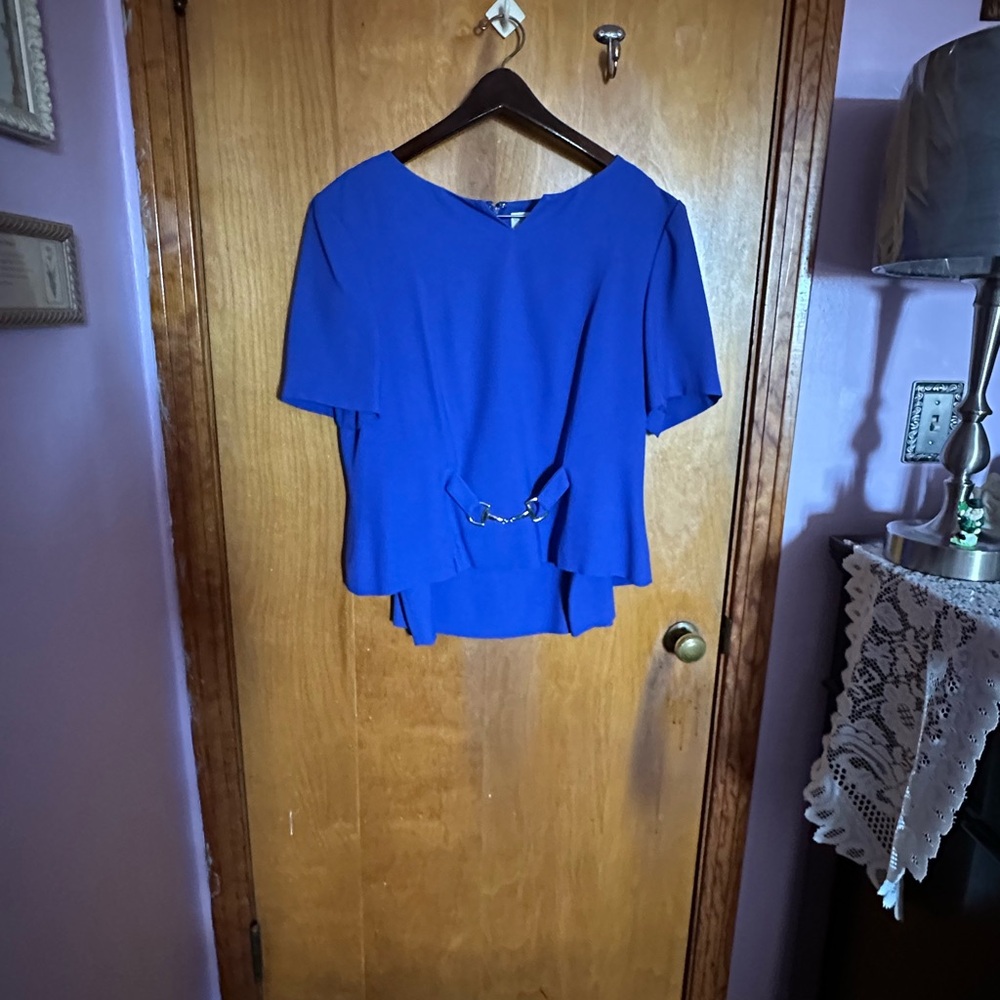 Liz Claiborne Royal Blue Blouse and Skirt